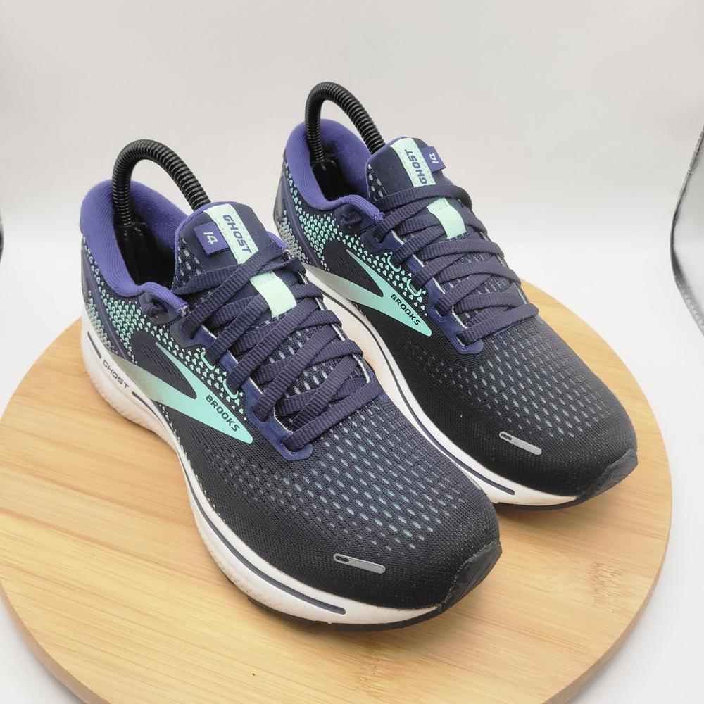 Brooks Ghost 14 Womens Running Shoes Peacoat Ocean Lilac 1203561B446 Size 7.5